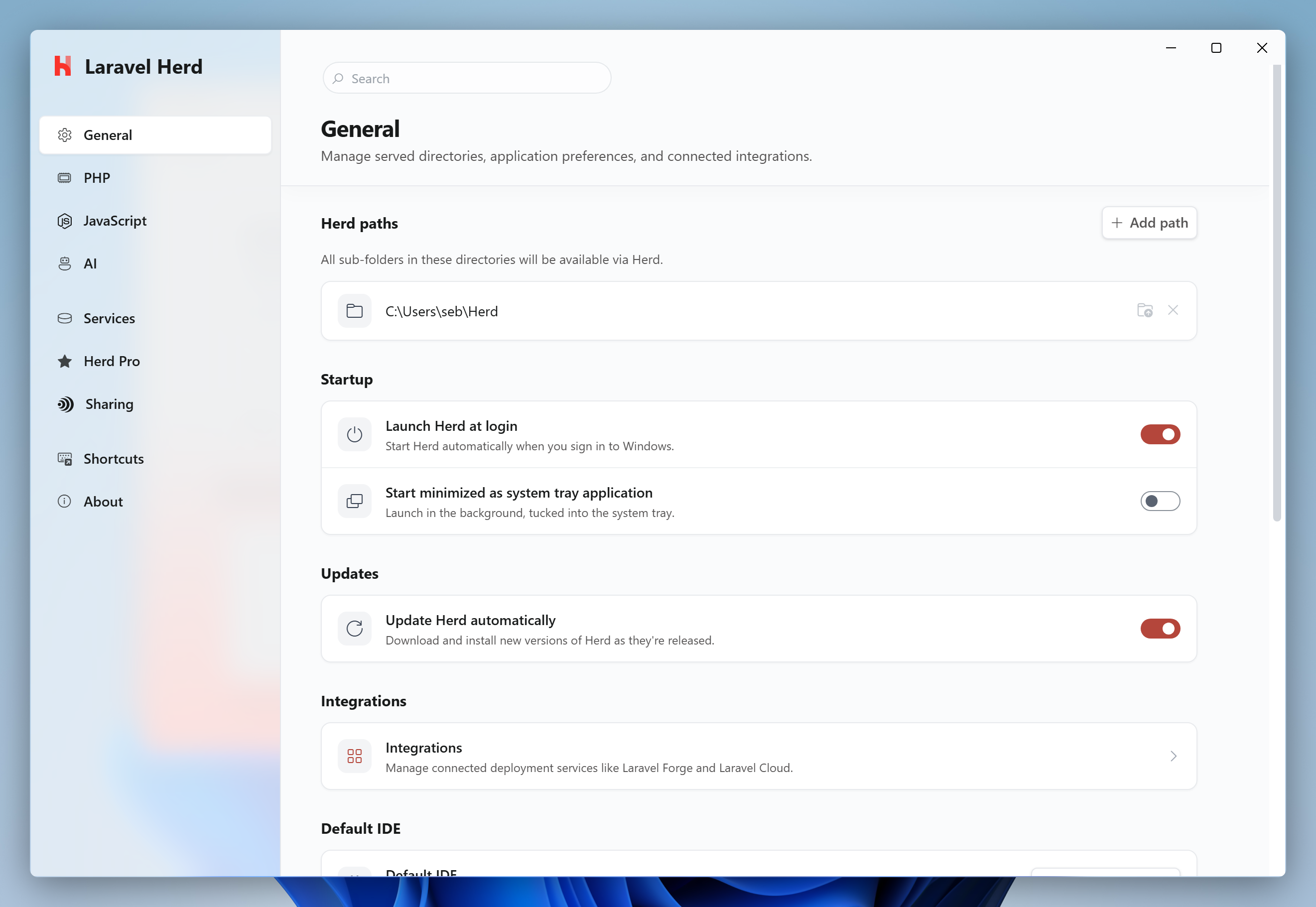 General Settings