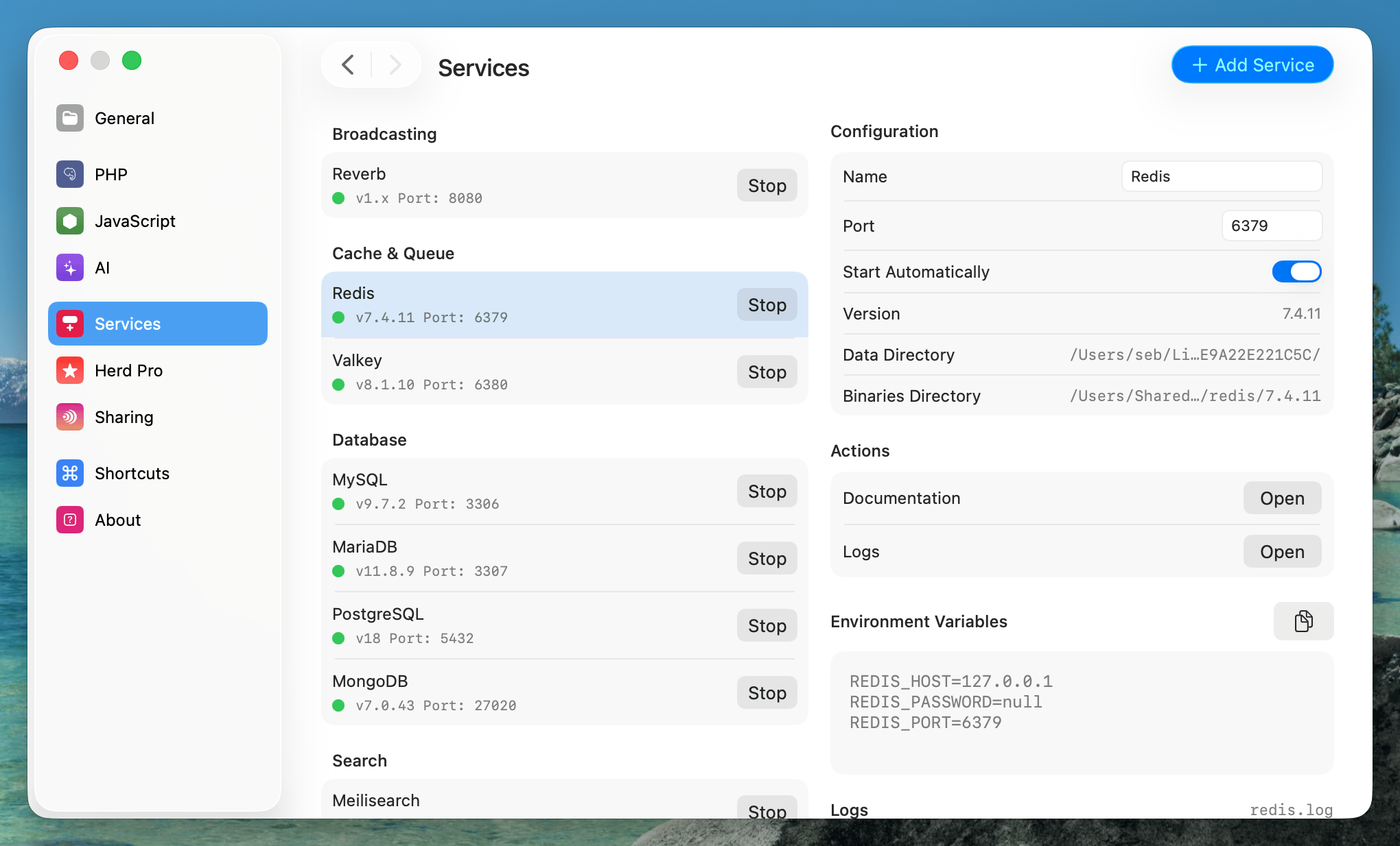 MySQL Sidebar