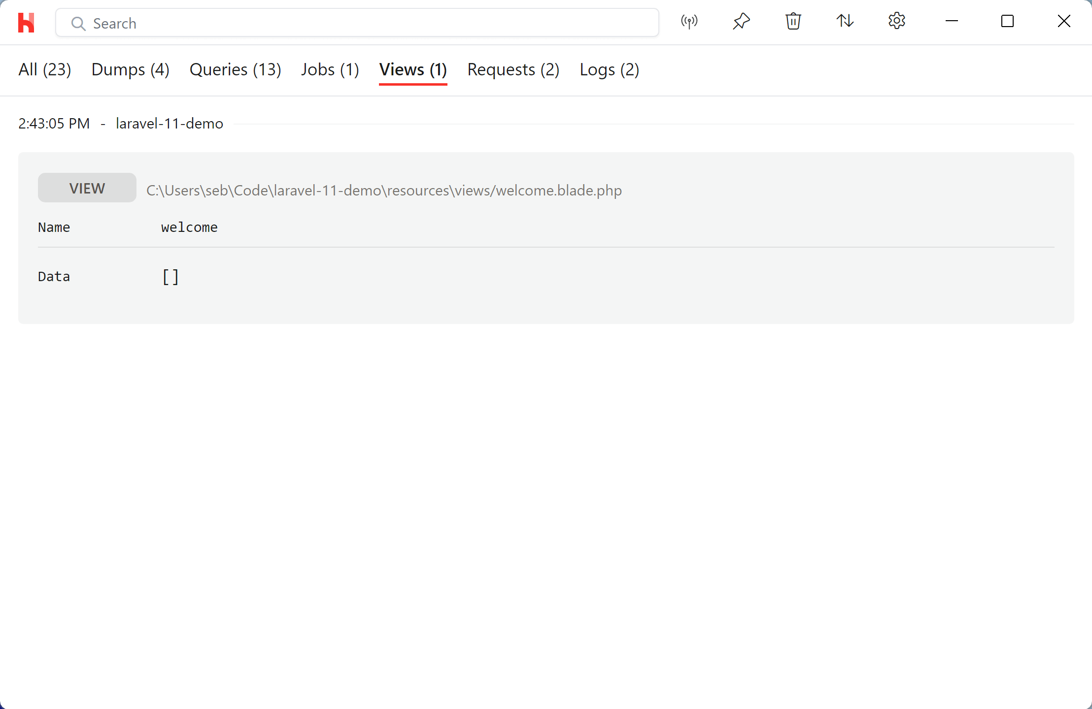 Dump Window with Views