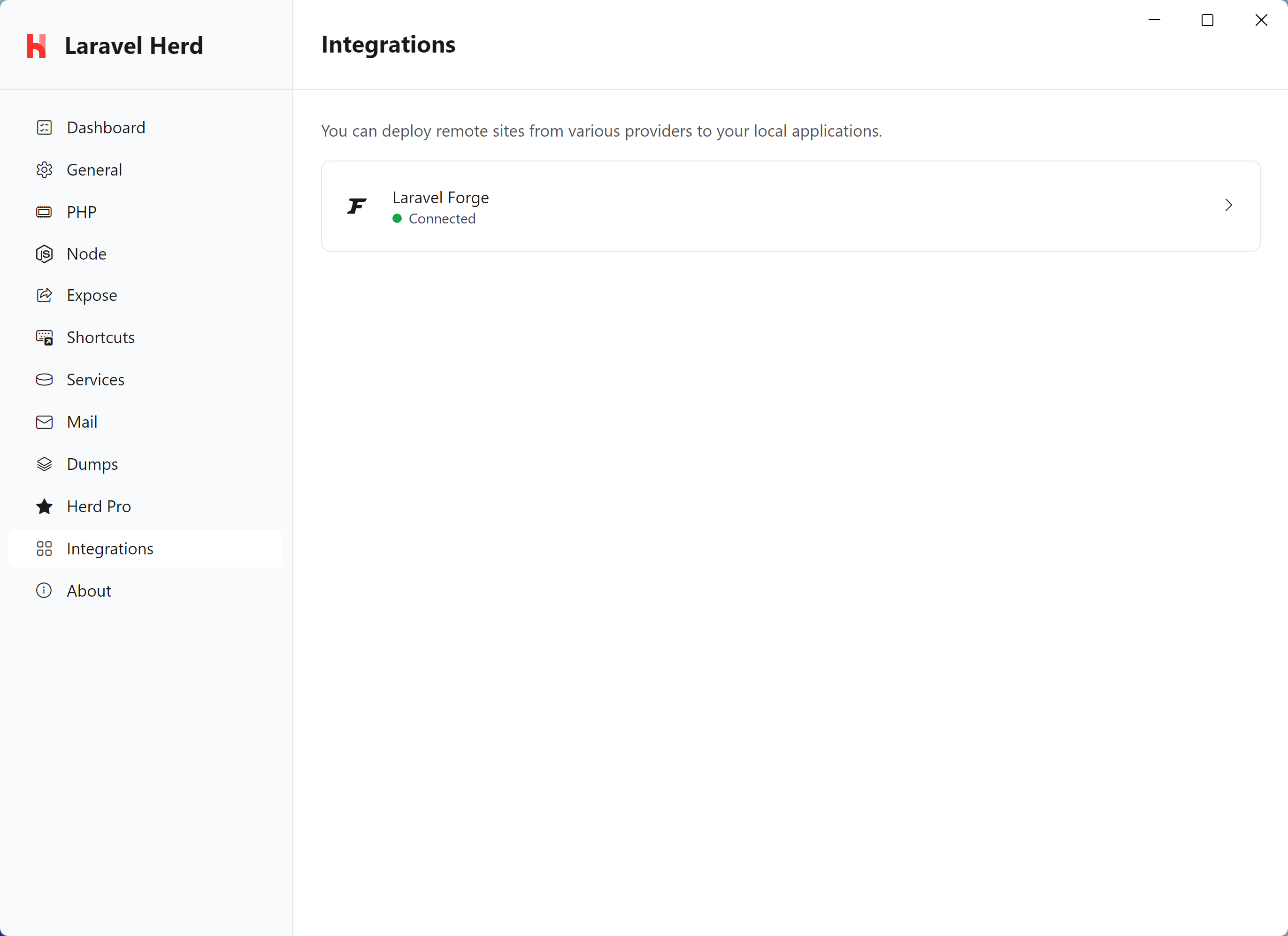 Herd Settings with Forge integration