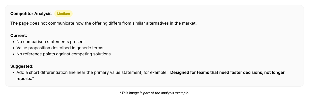A measurable UX pattern where users compare experiences across alternatives and choose based on clarity, confidence, and reduced friction.