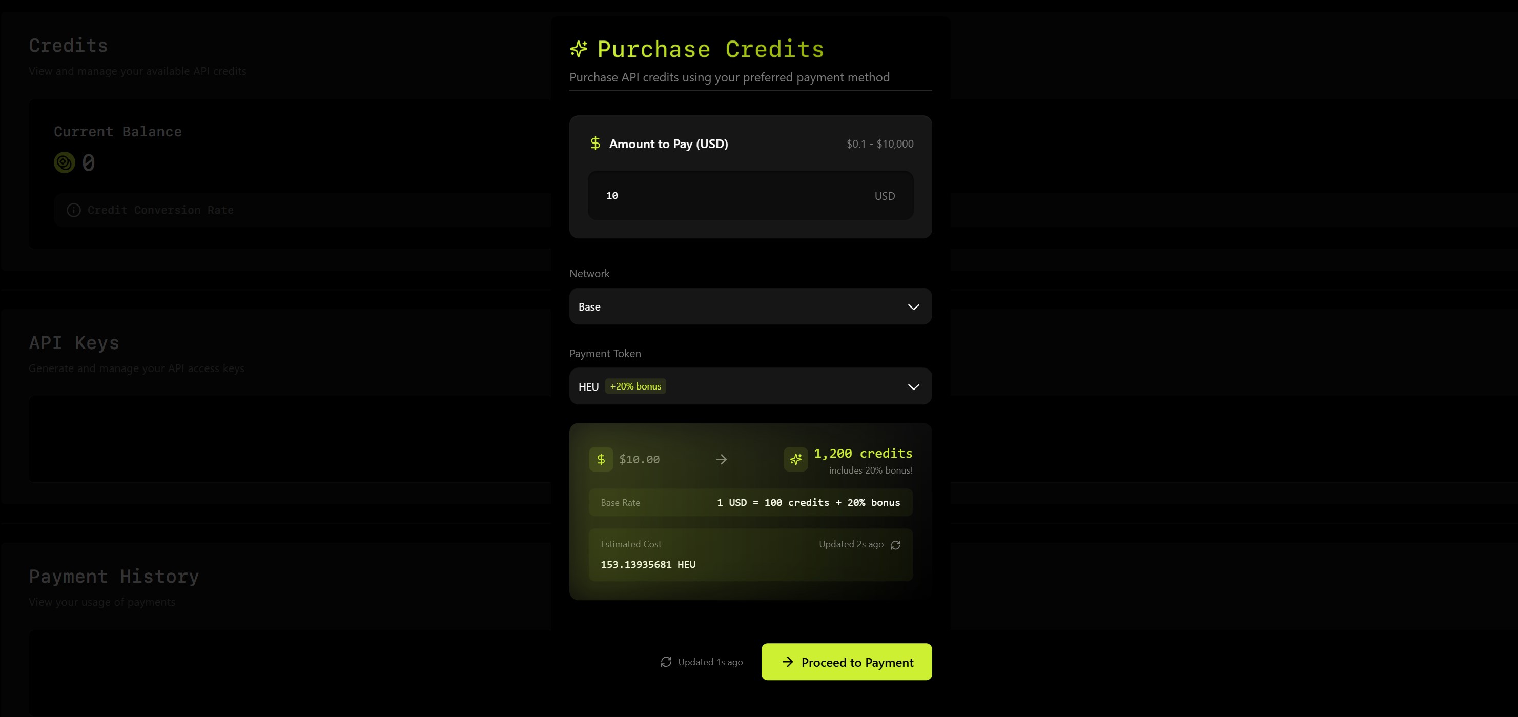 Credits System - Heurist AI