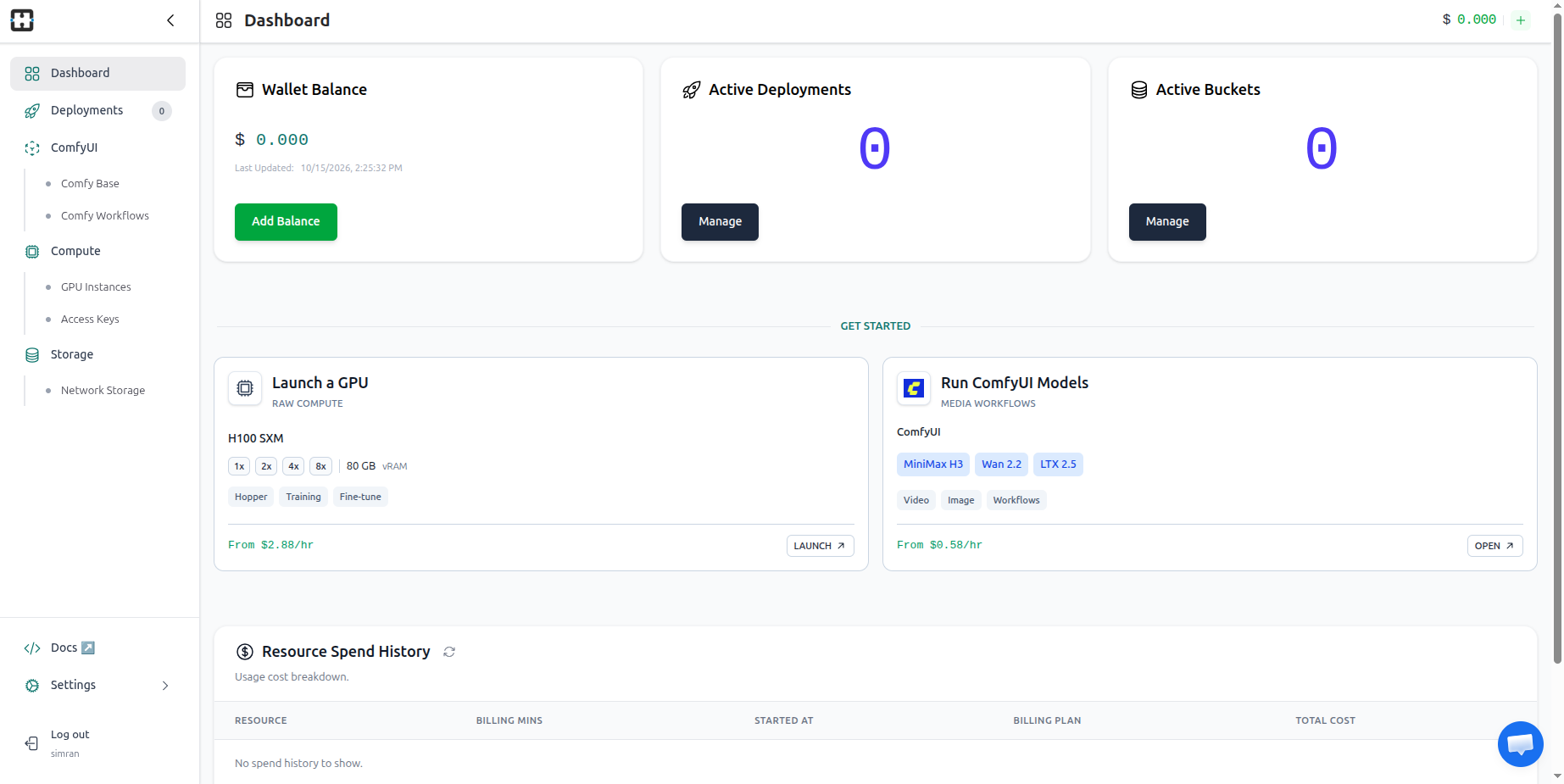 HexGrid Cloud dashboard