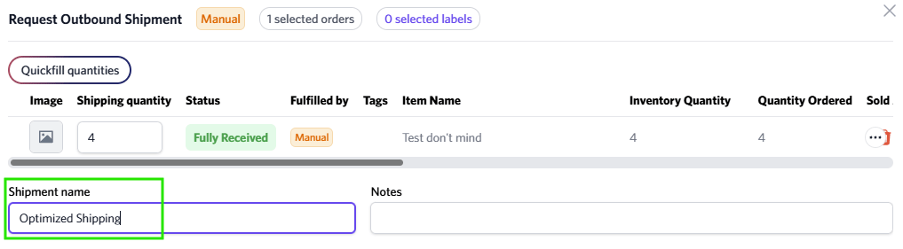 Optimized Shipping
