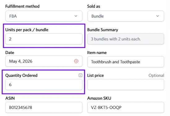 Bundle Example 1