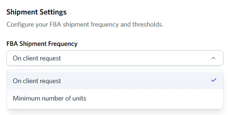 Shipping Settings