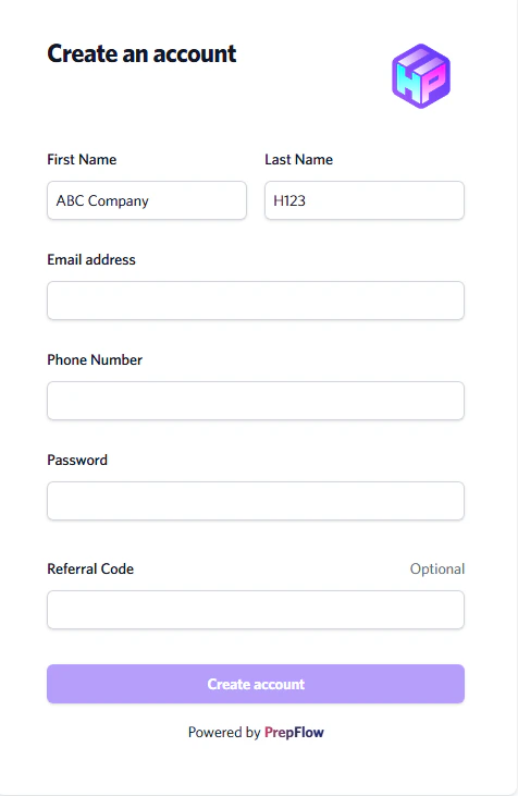 Sign Up