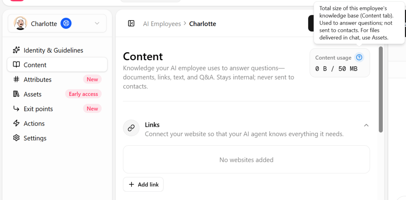 AI Employee limits by plan
