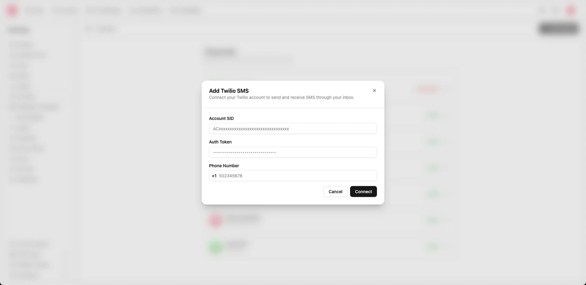 SMS channel