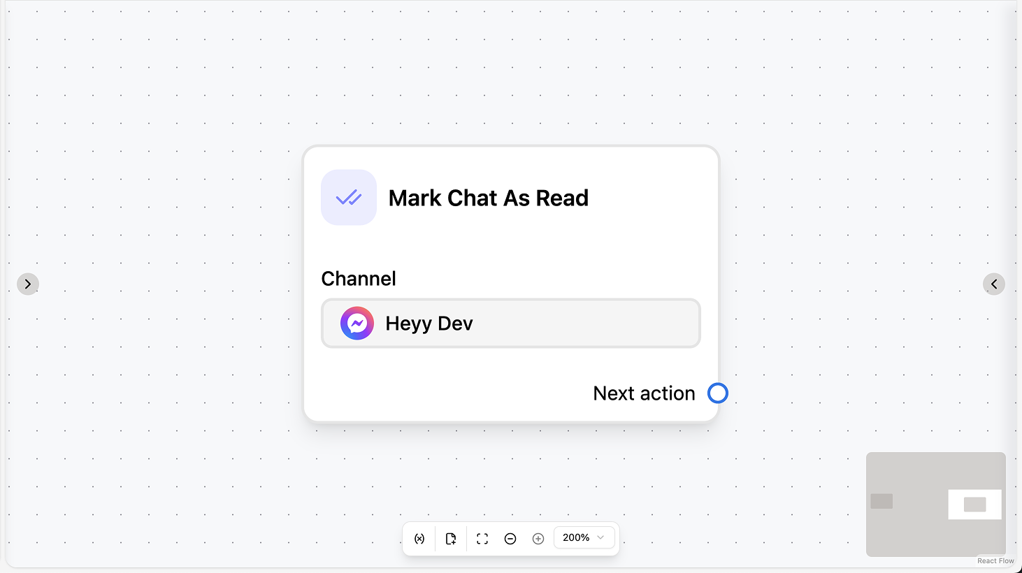 Mark chat as read action