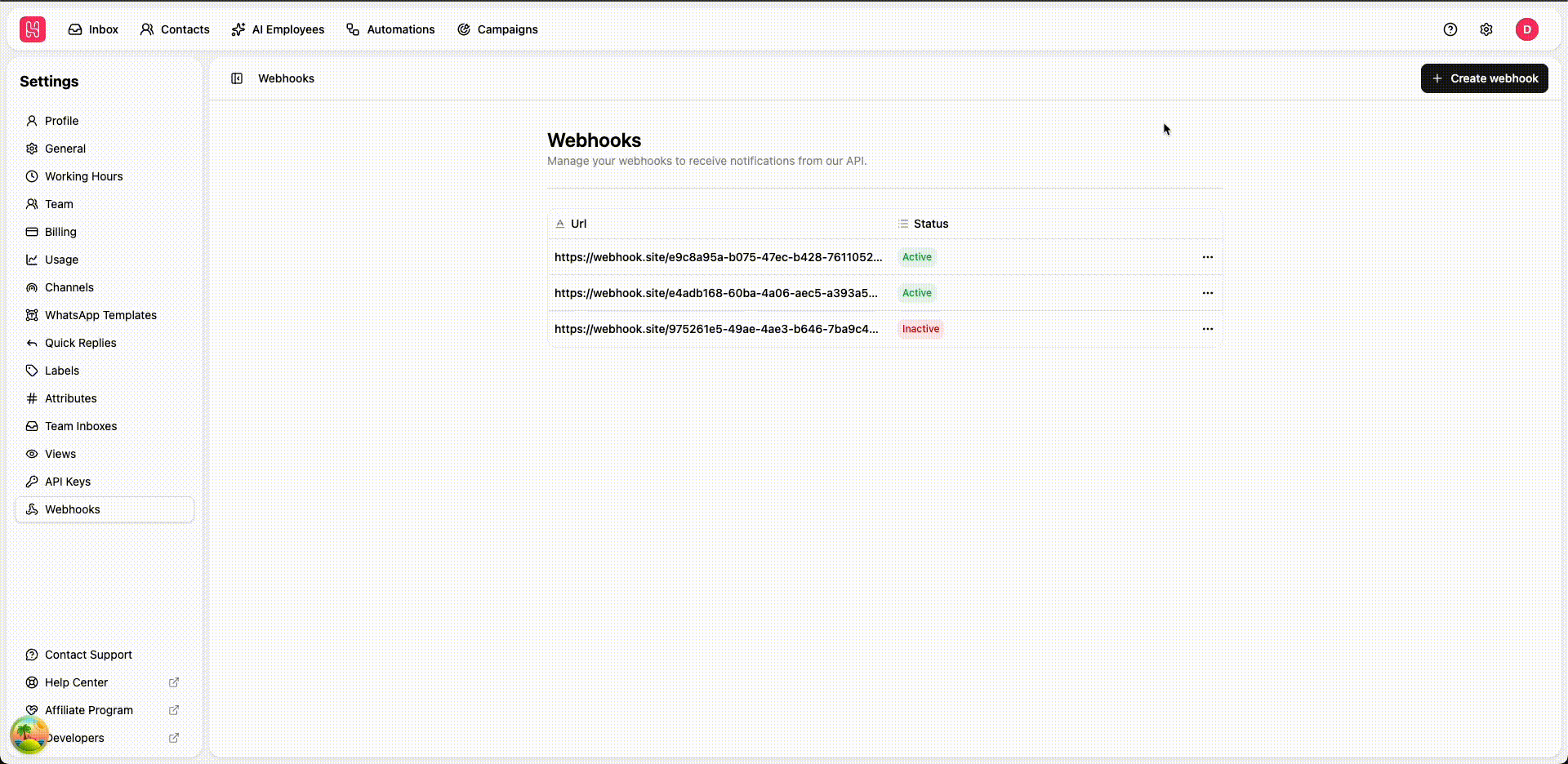 Webhooks v2.0