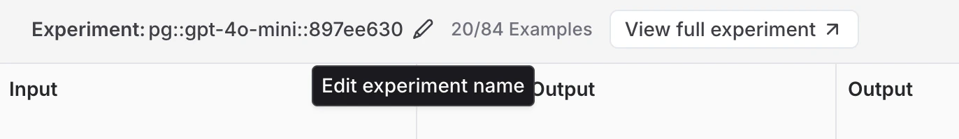 在 Playground 中编辑名称