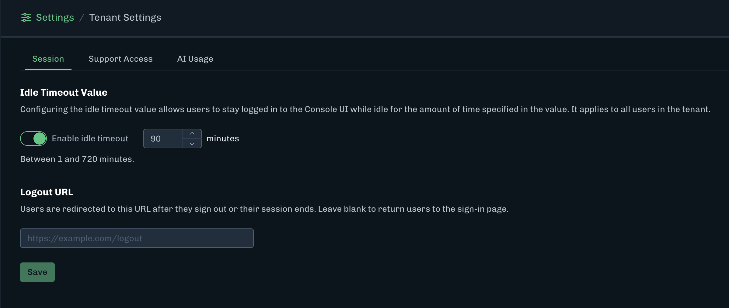 Session Options