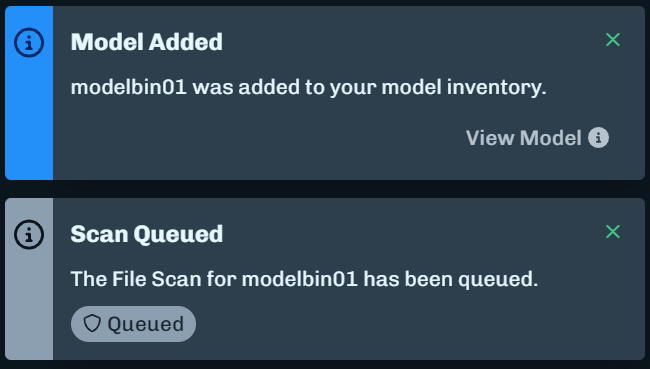 Scan Local Model Notifications