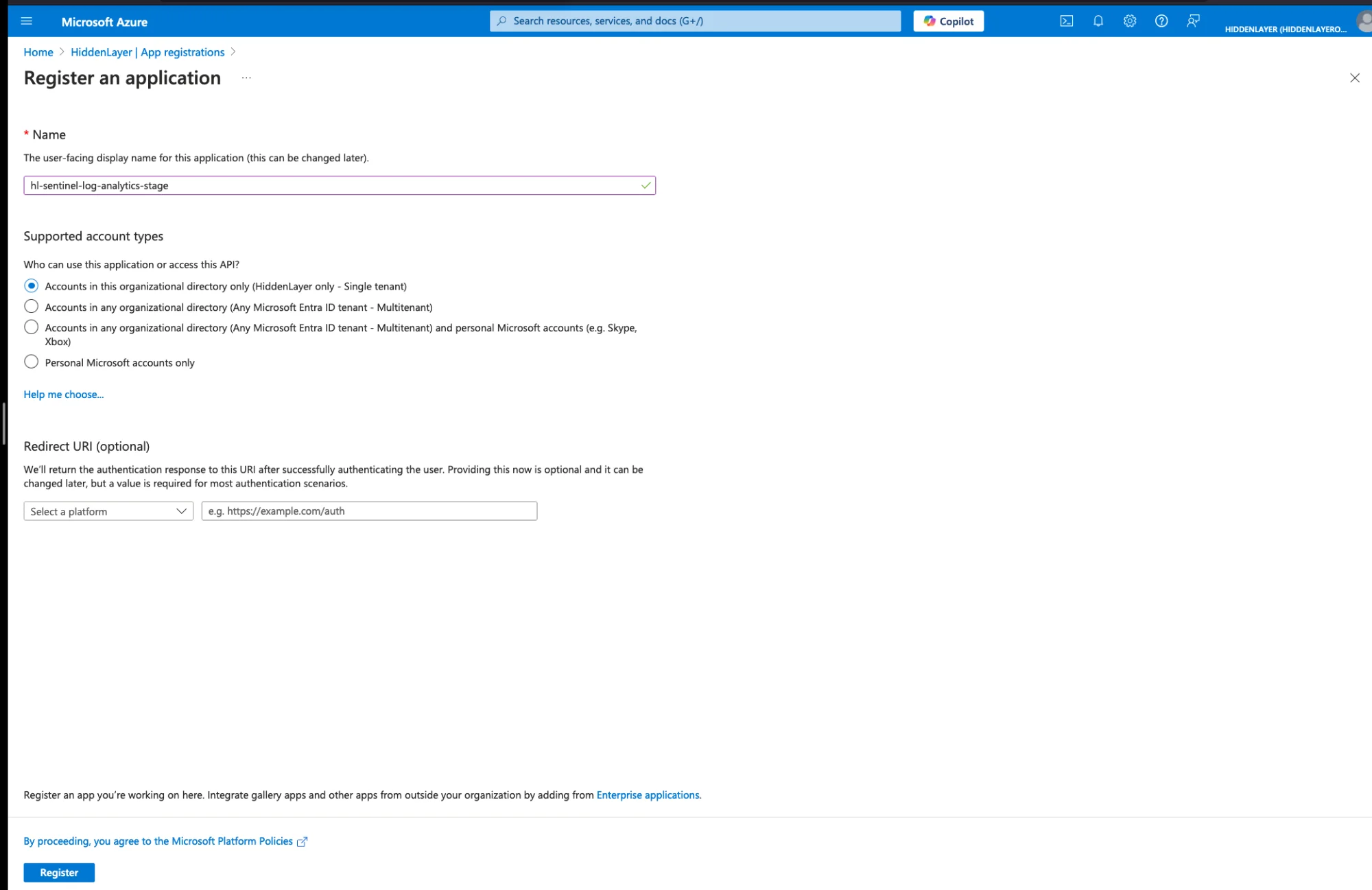 App Registration