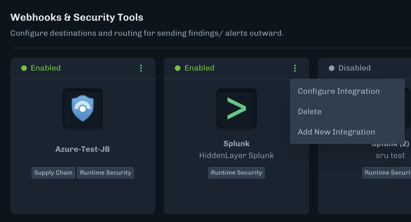 Splunk integration