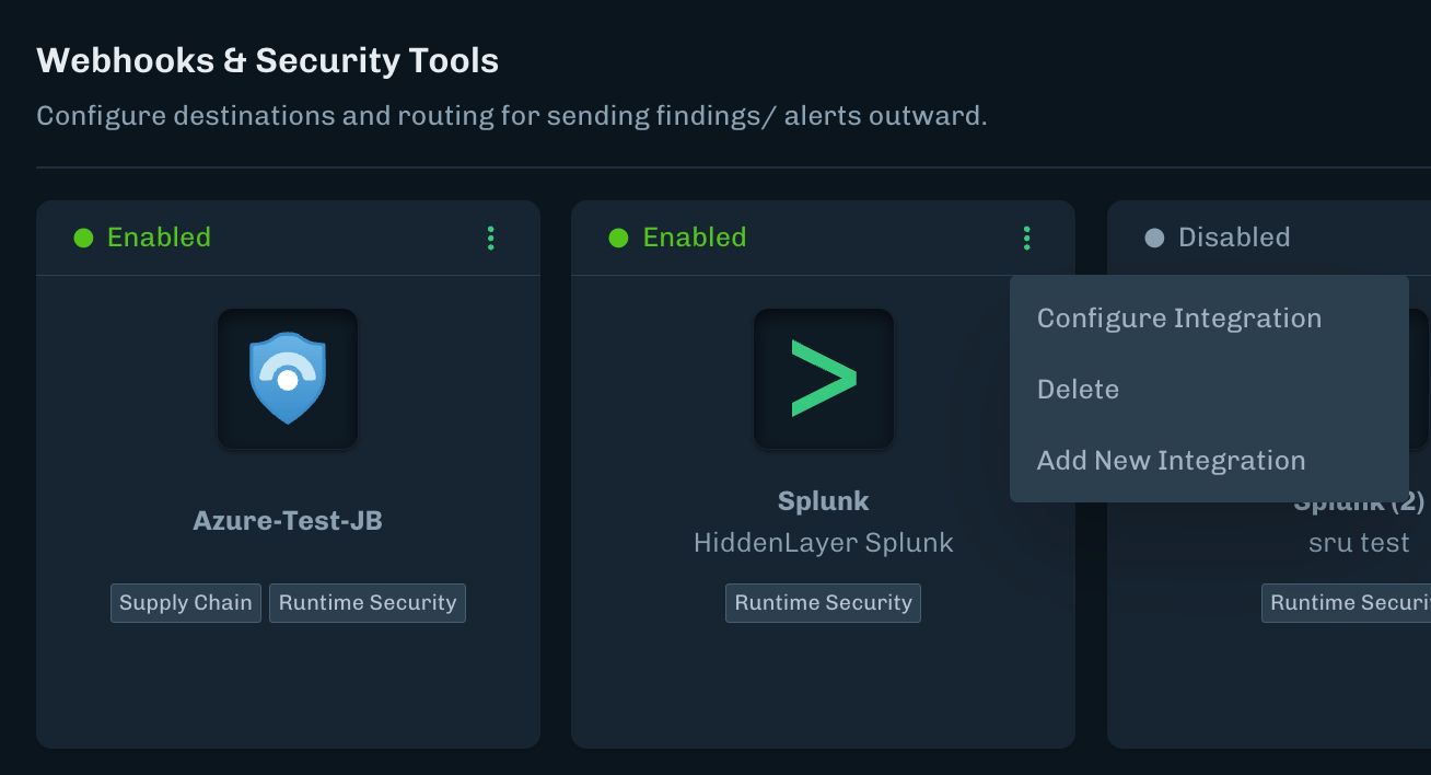 Splunk integration