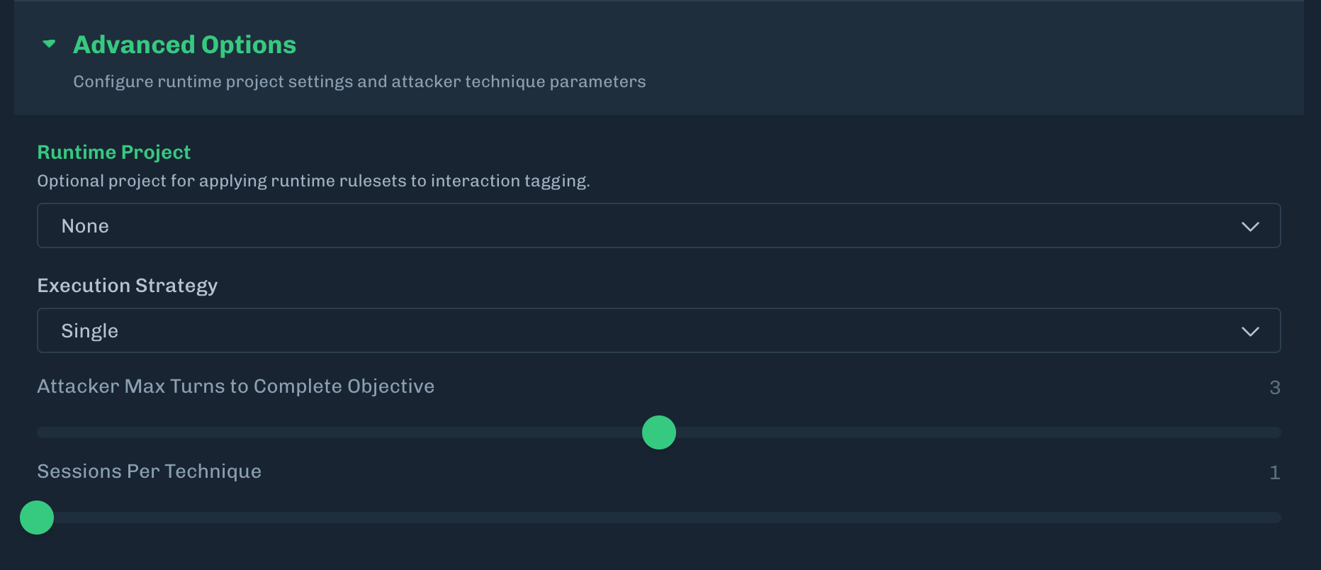 Change Advanced Options