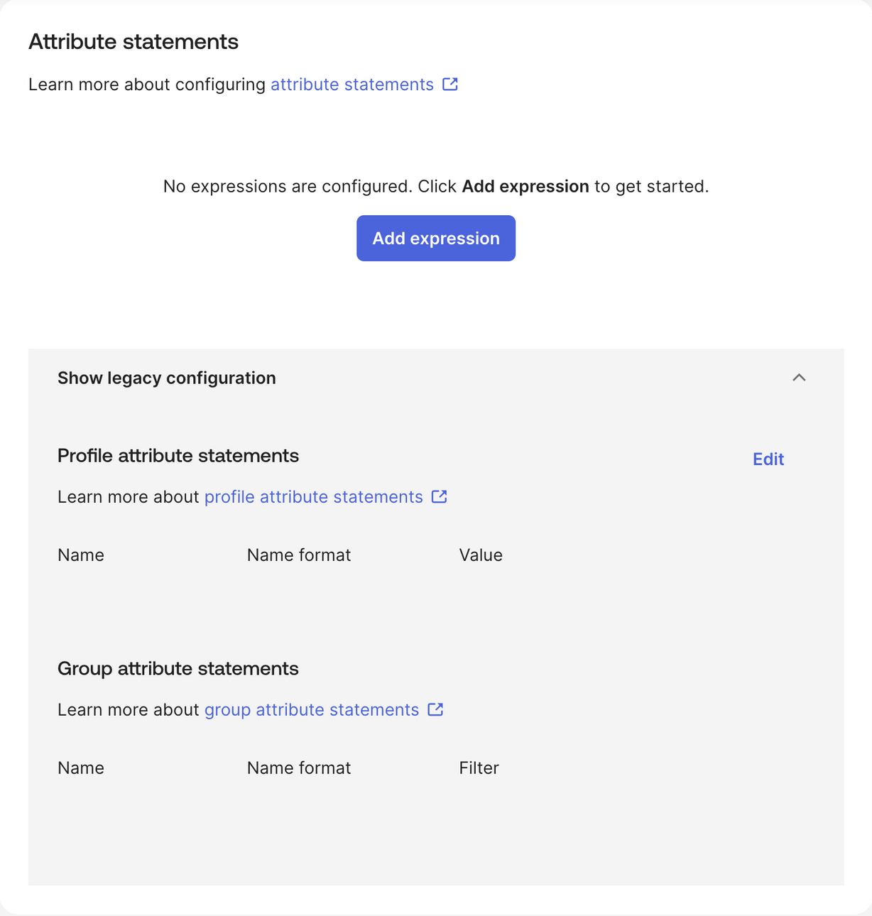 Okta SAML Settings Attribute Statements