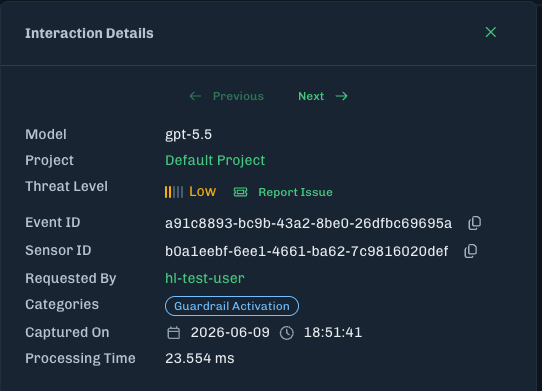 Interactions Processing Time
