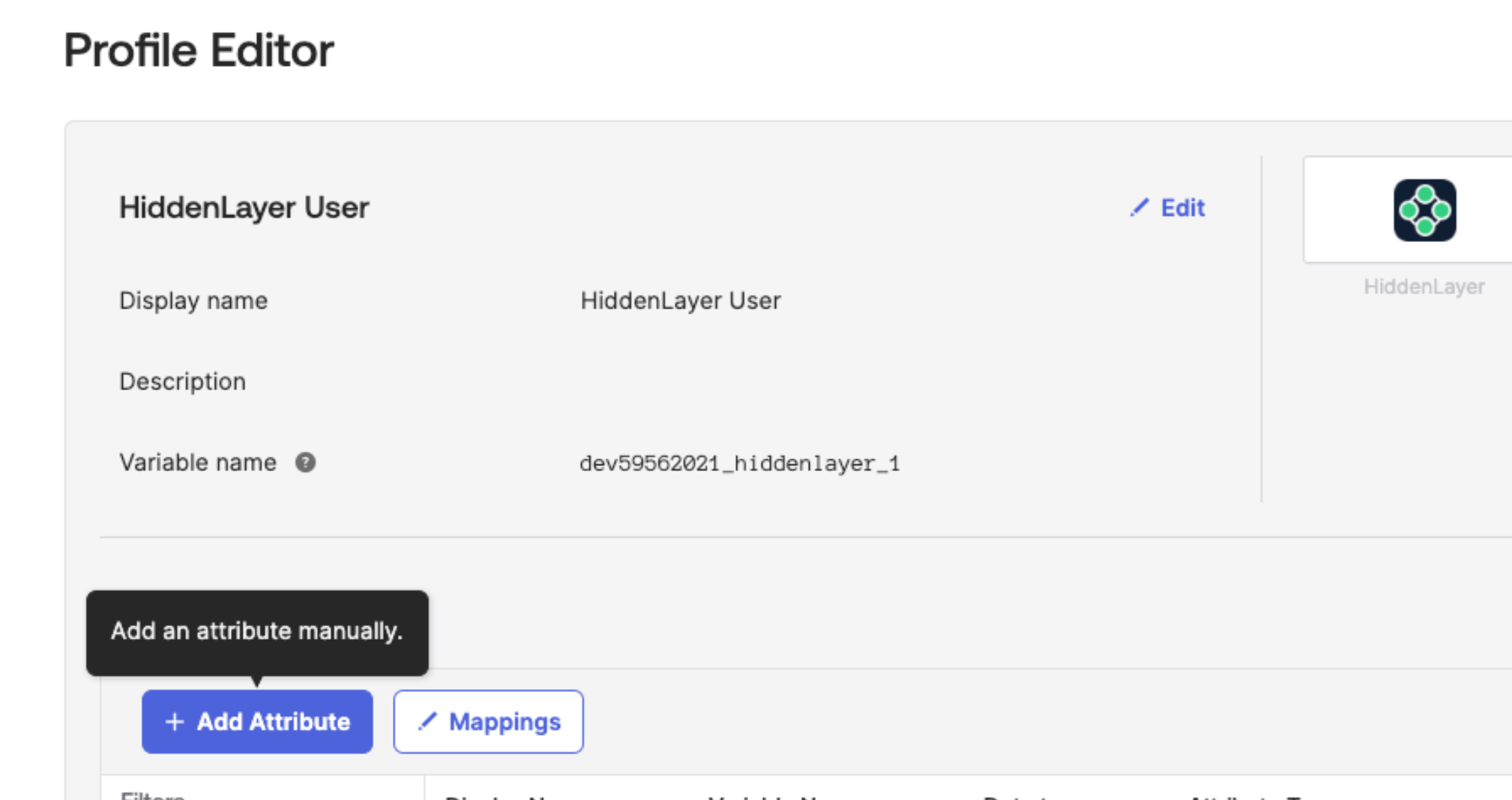 Okta Profile Editor