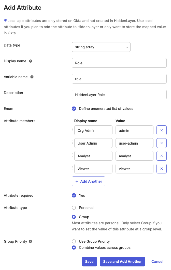 Okta Profile Editor Add Attribute
