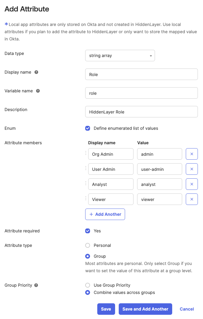 Okta Profile Editor Add Attribute
