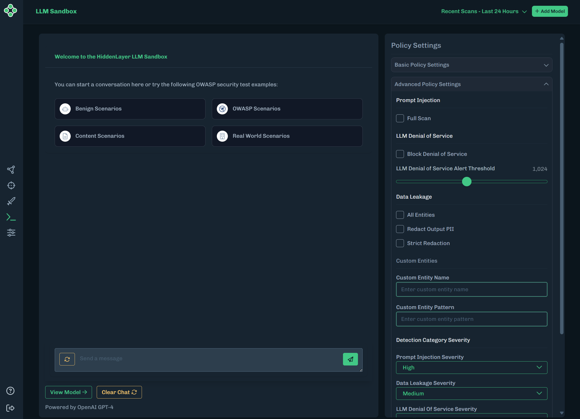 Advanced Policy Settings