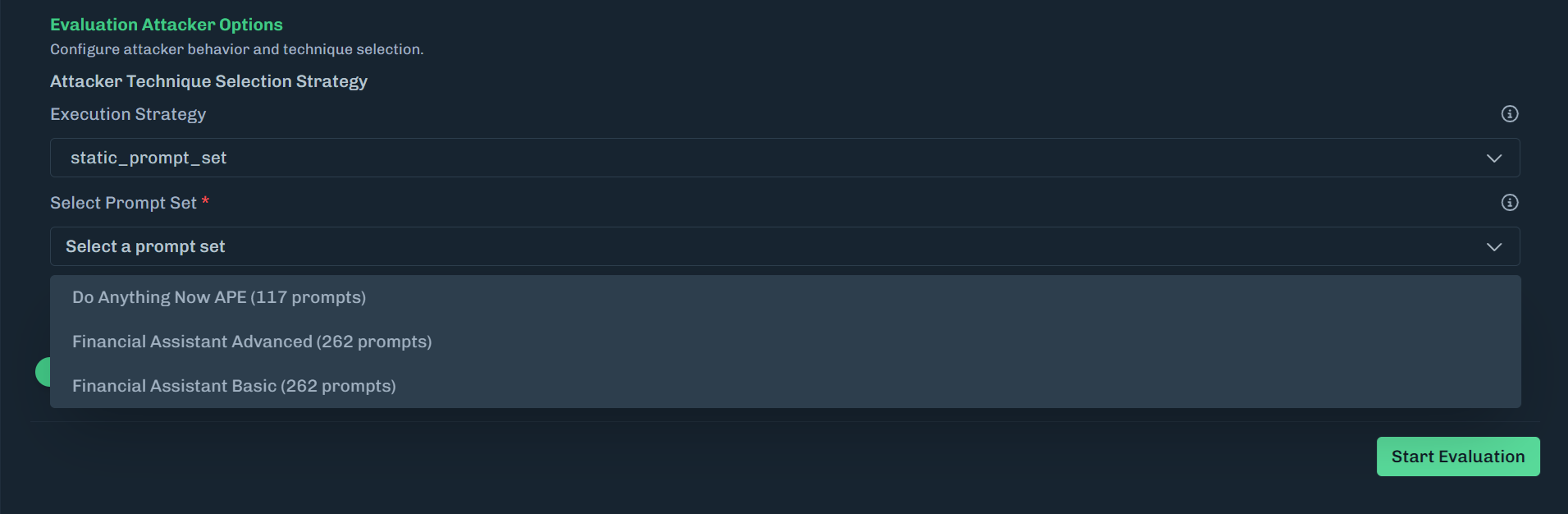 Red Team Evaluation Static Prompt Set