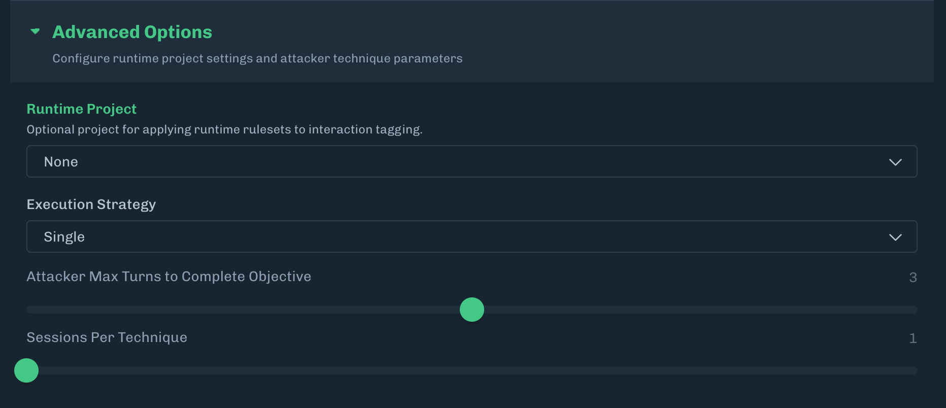 Change Advanced Options