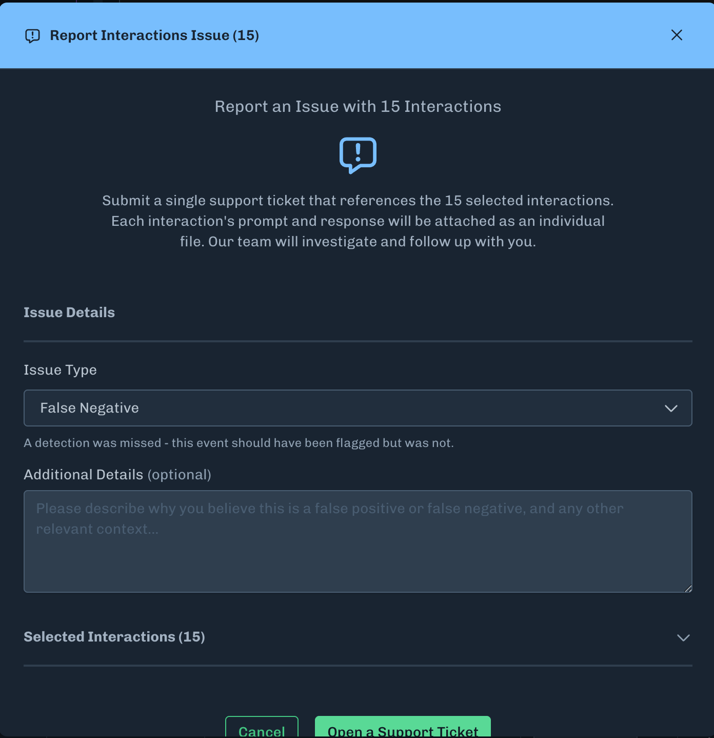 Interactions Processing Time