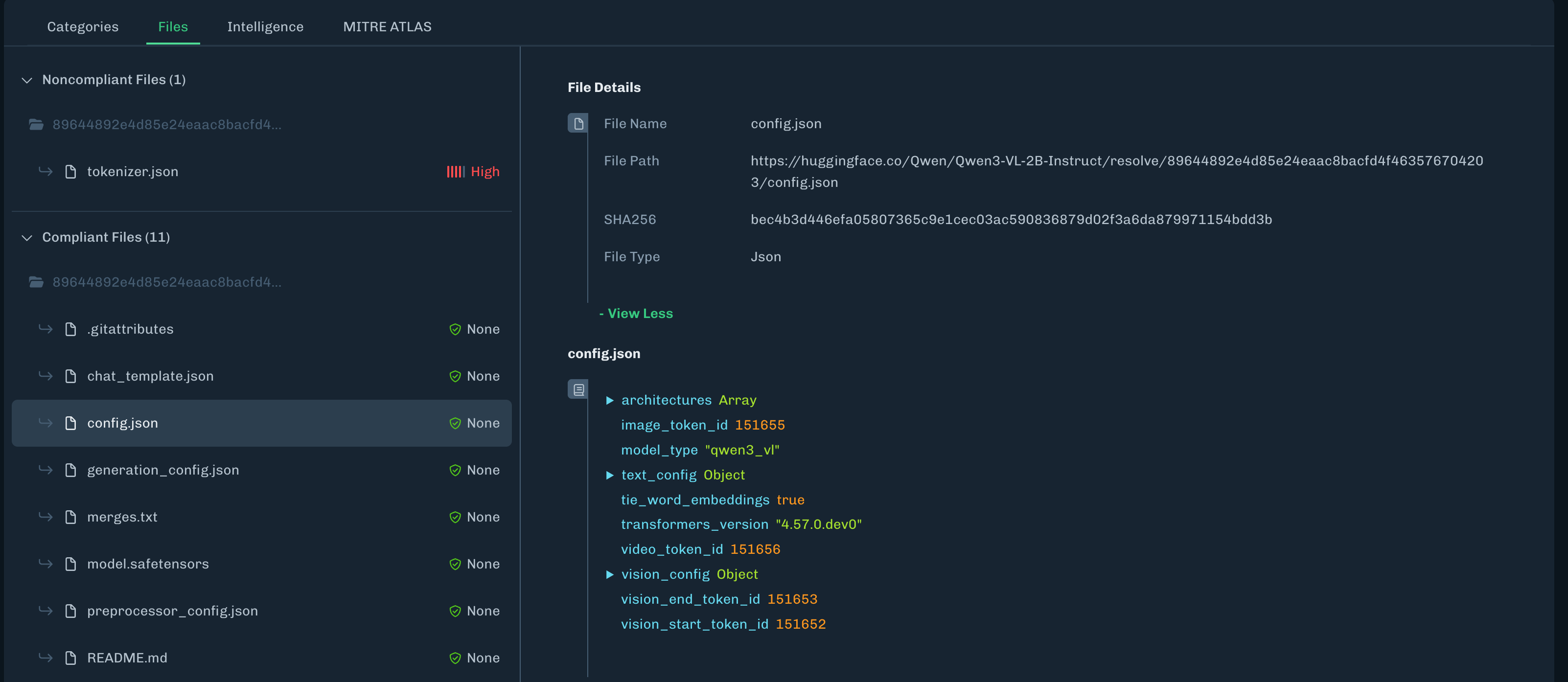 Community Scan JSON Files