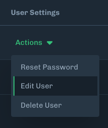 Select Reset Password