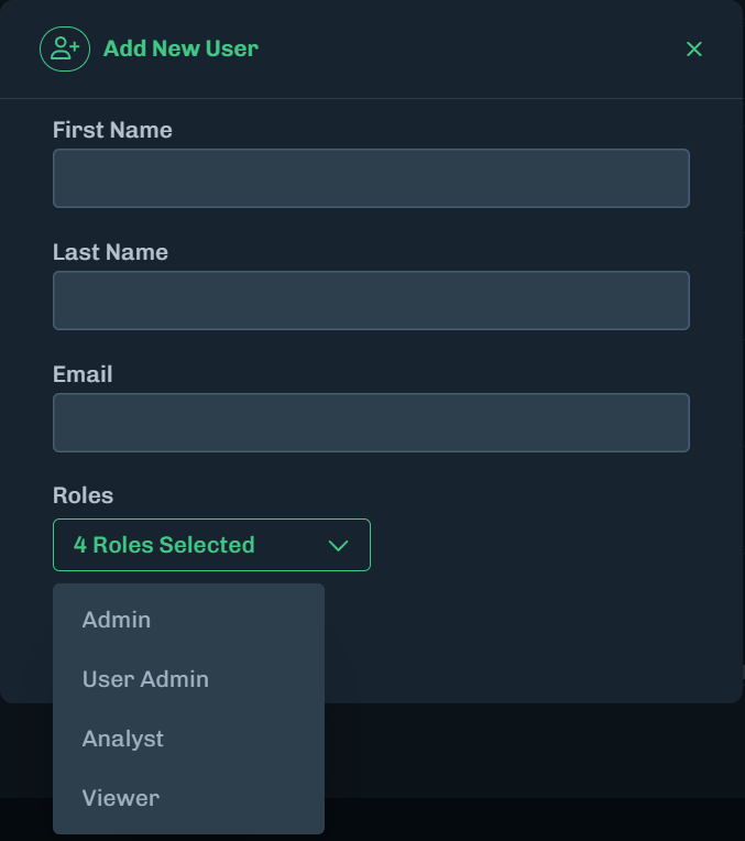 New User Created
