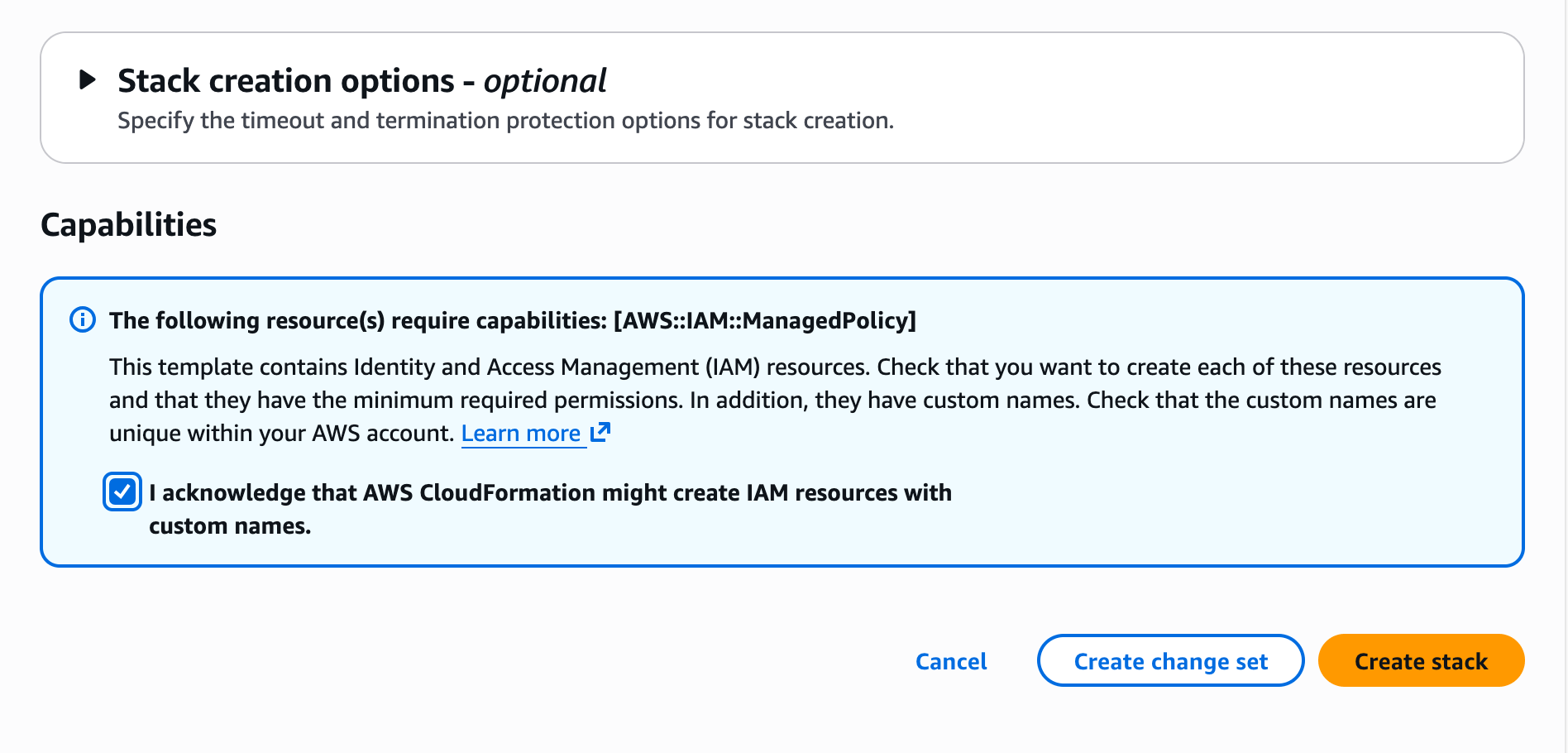 Launch in CloudFormation