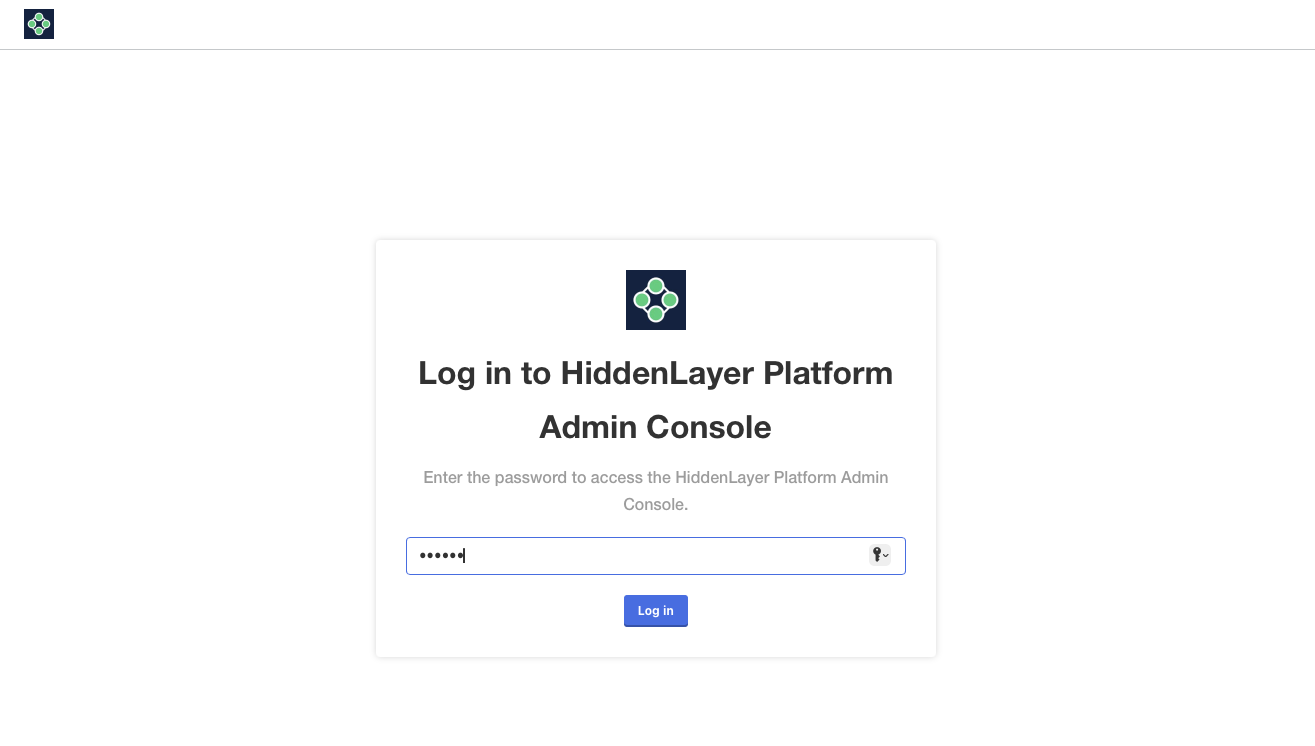 Login Admin Console