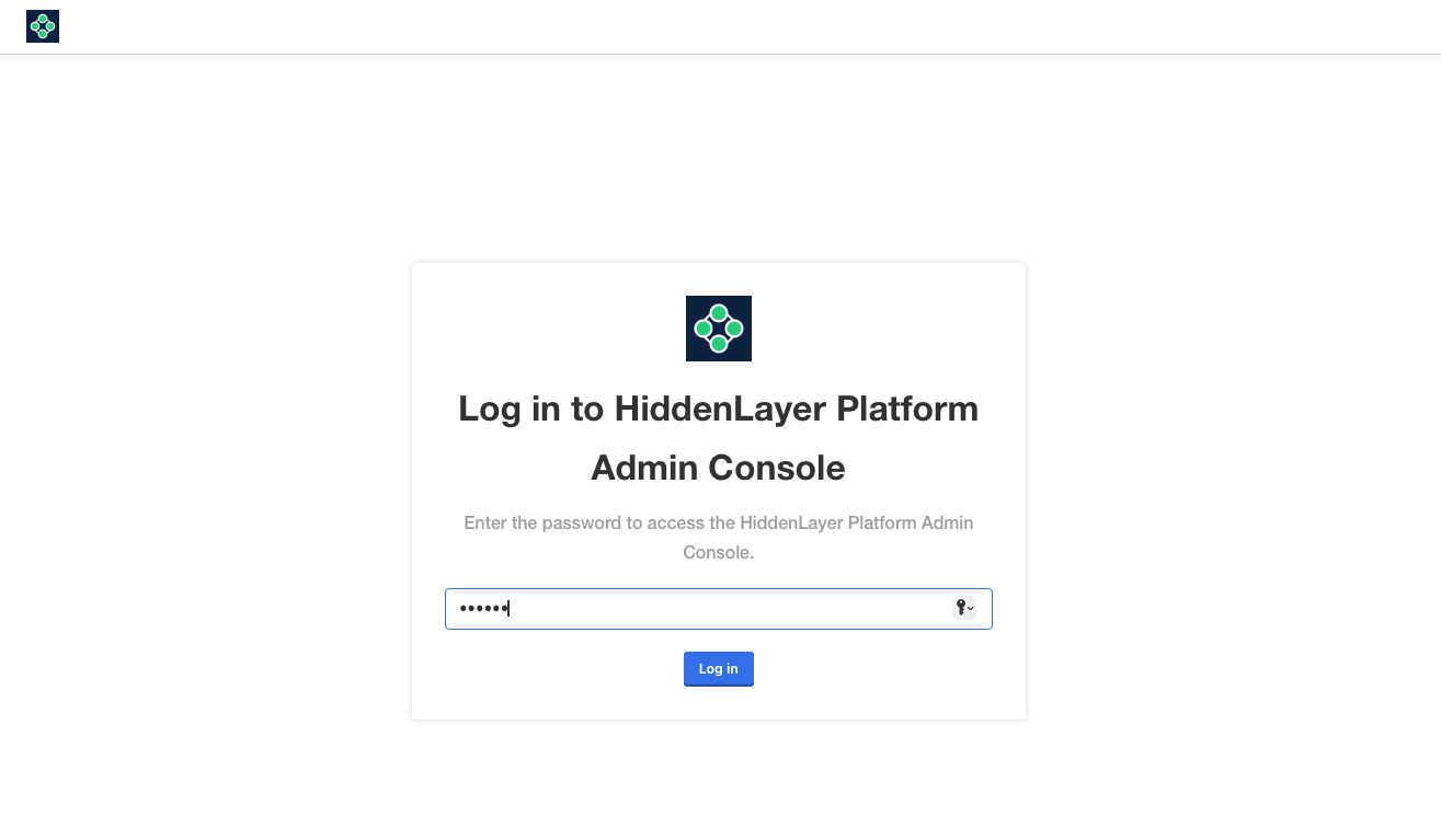 Login Admin Console