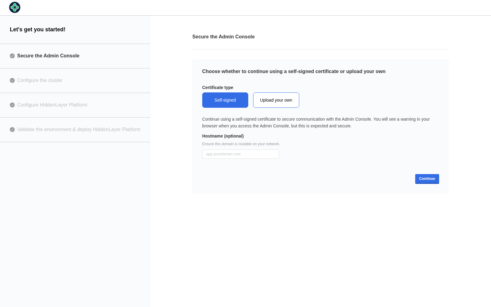 Choose Certificate