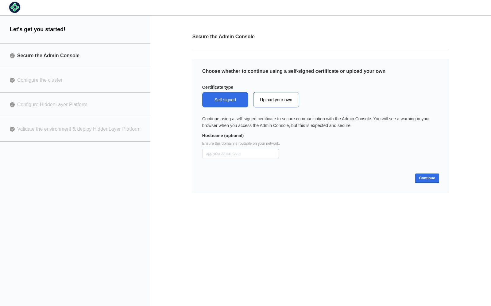 Choose Certificate