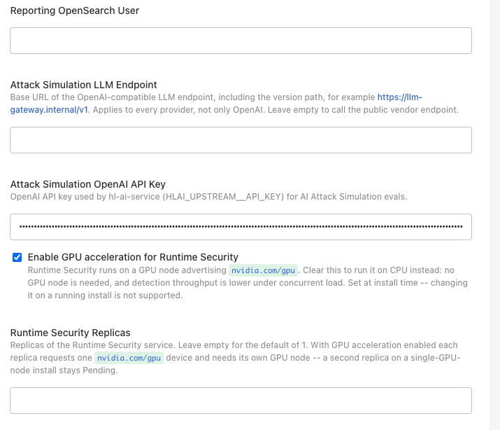 Configure HiddenLayer Platform - Hostname