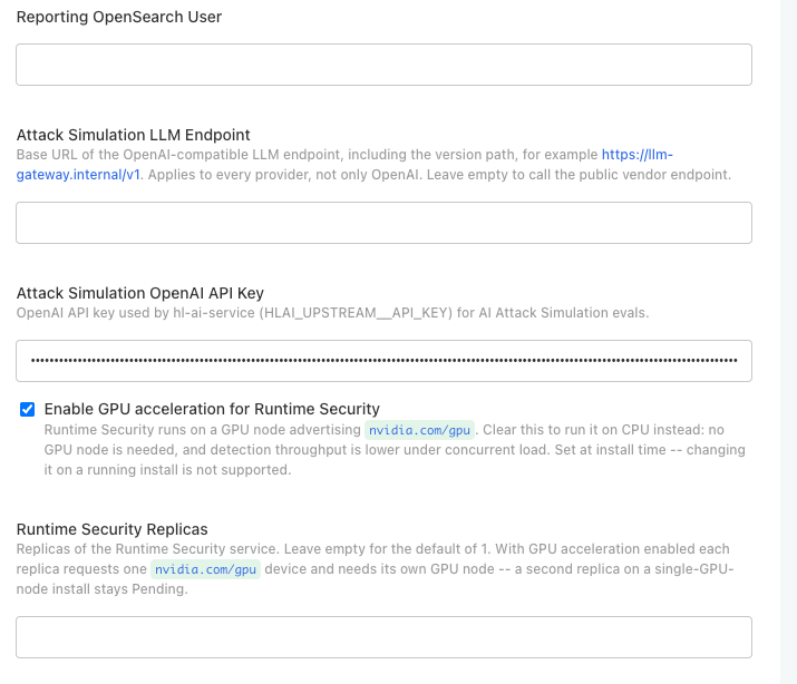 Configure HiddenLayer Platform - Hostname