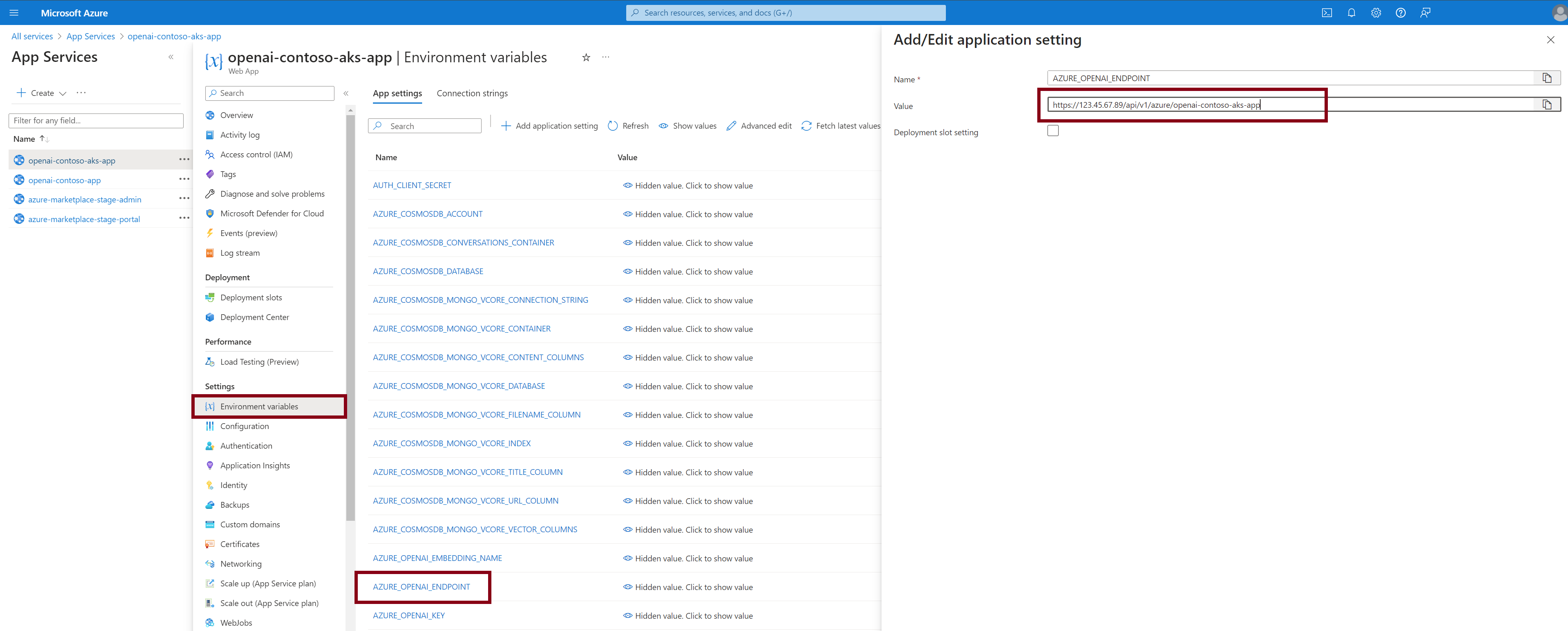Azure OpenAI Endpoint