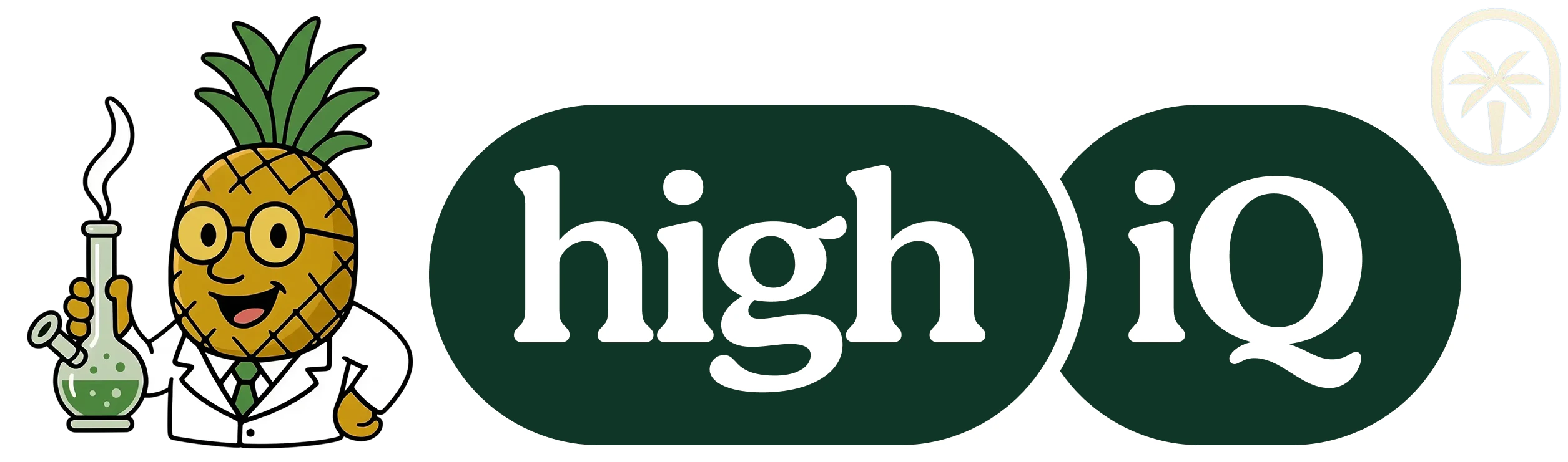 High IQ logo — personal cannabis intelligence app