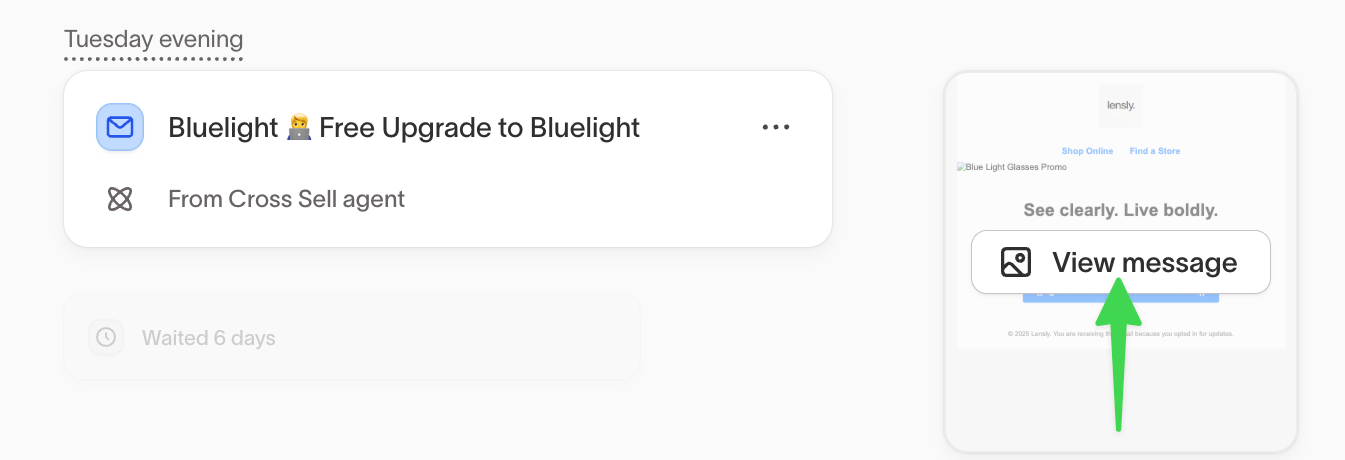View message button