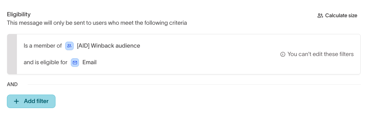 Eligibility in advanced settings