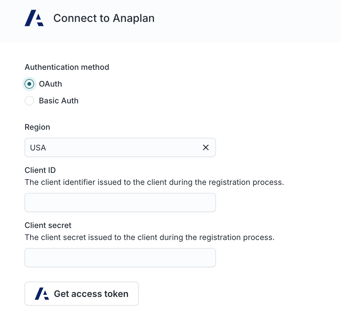 OAuth in the Hightouch UI