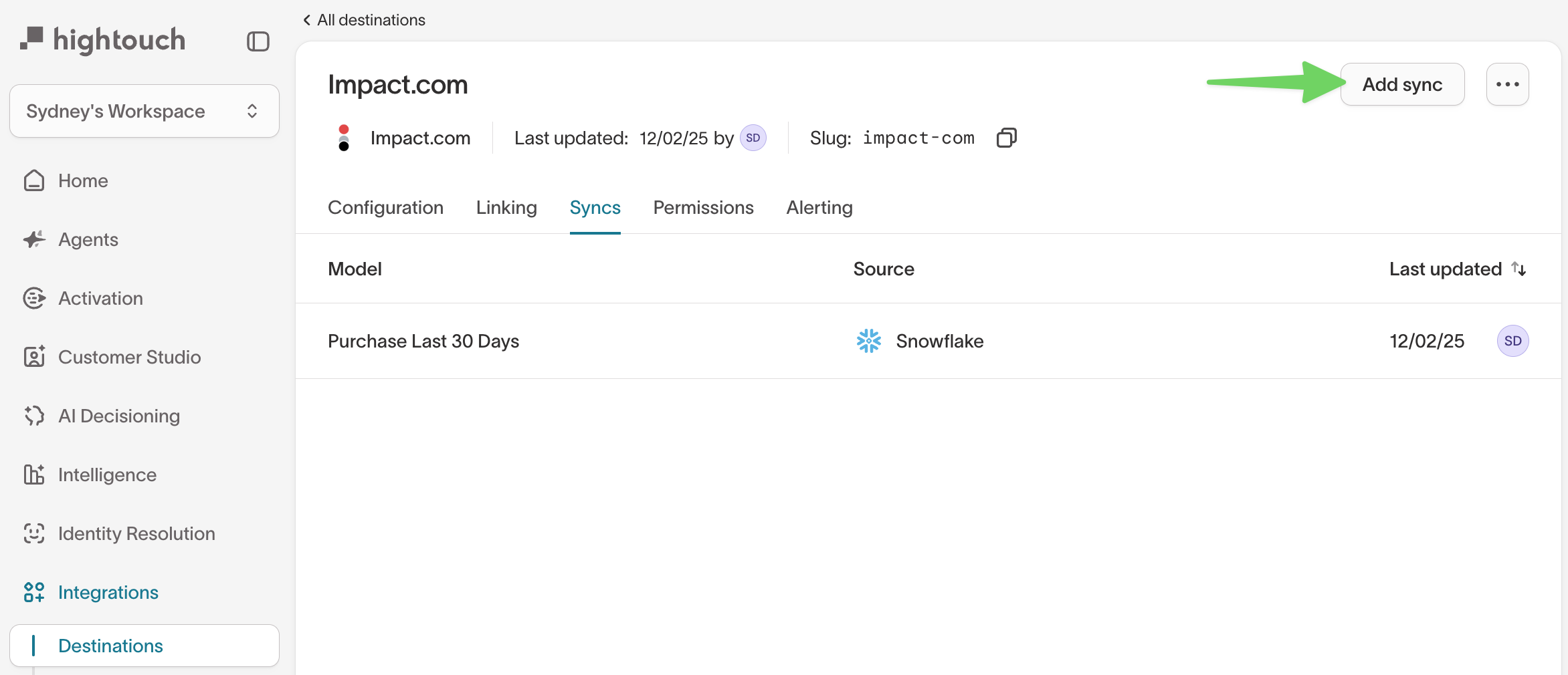 Add sync