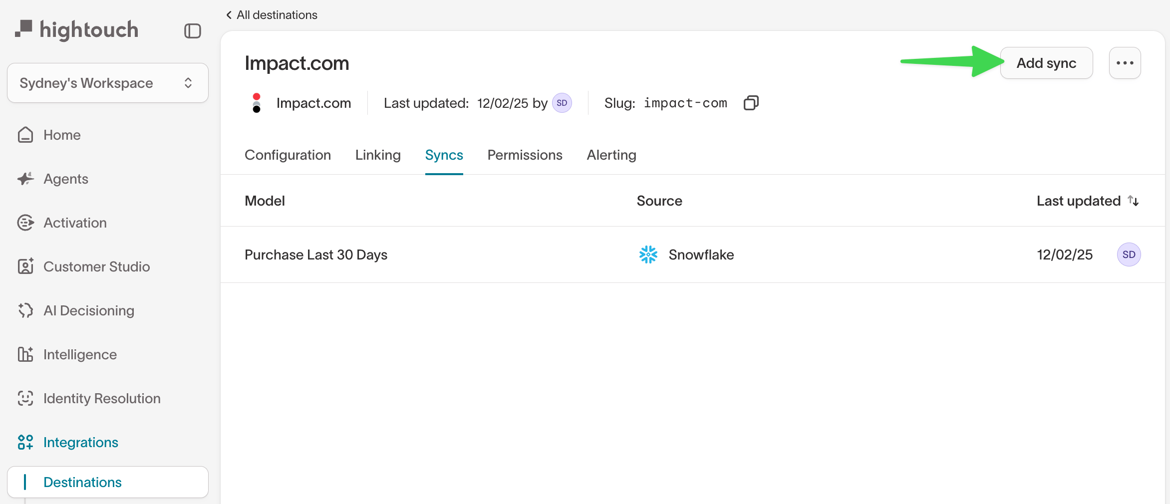 Add sync