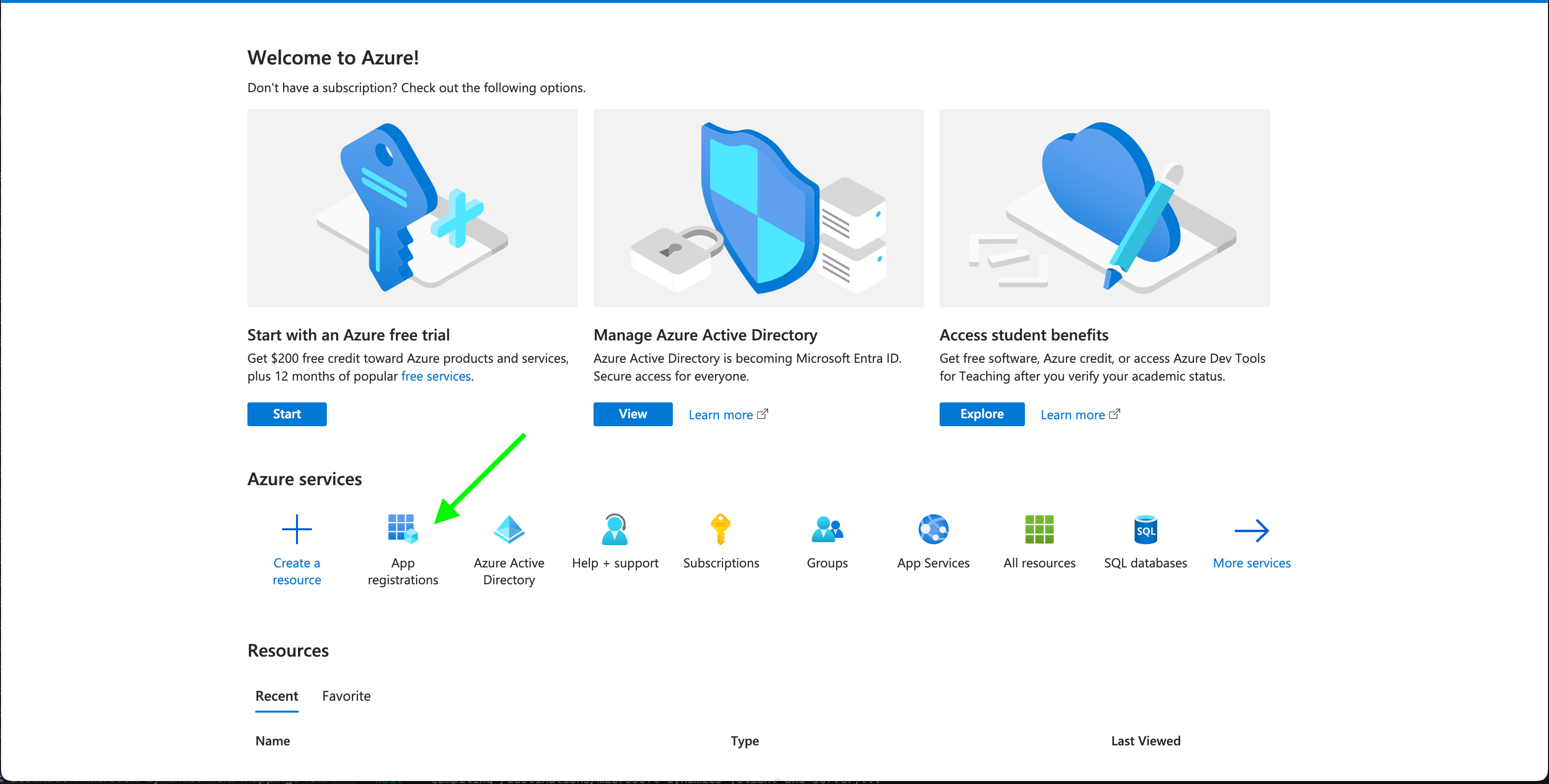 Azure Ad portal