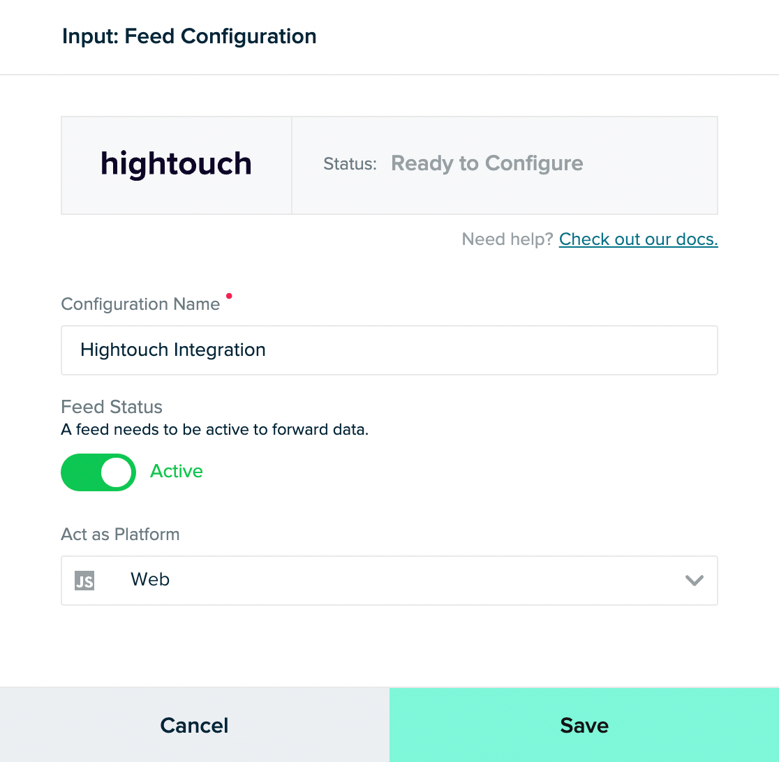 Configure your feed